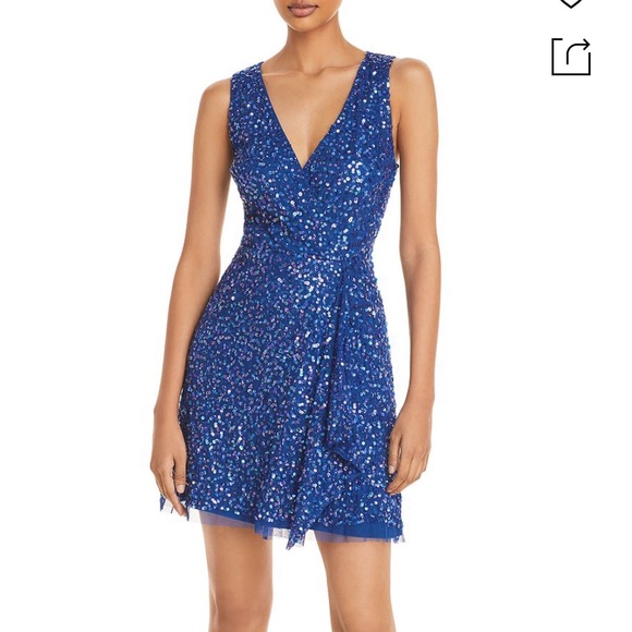 Adrianna Papell Dresses & Skirts - HOST PICK!! Adriana Papell Women’s Beaded A-line Dress, Night Flight, NWT! 💙